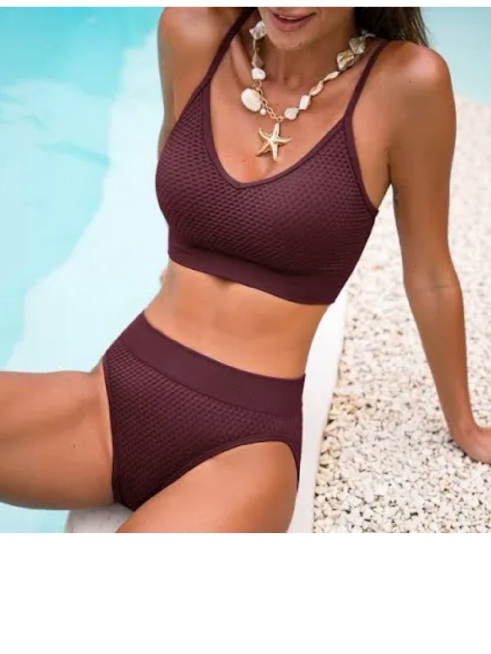 Cupshe lots of love bikini set